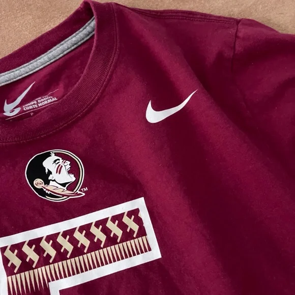 FSU (Florida State University) Nike Football Tee Shirt - Small - Picture 3 of 10